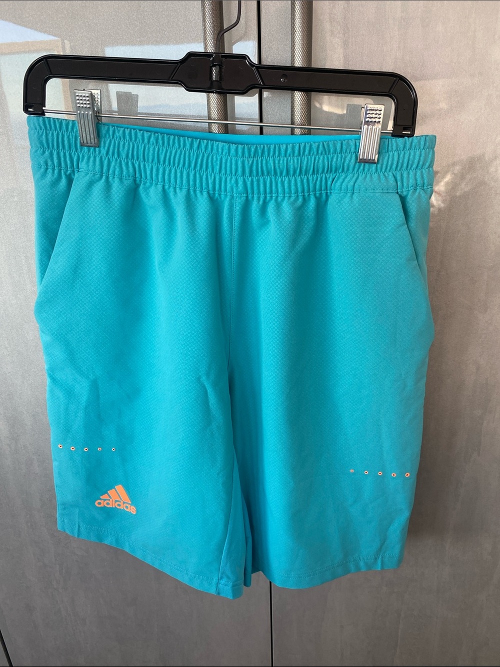 adidas Men’s Turquoise Athletic Shorts with pockets